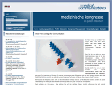 Tablet Screenshot of medical-communications.de